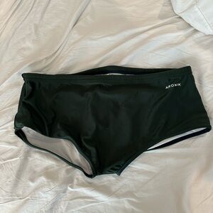 Aronik square cut swim brief size xl hunter green